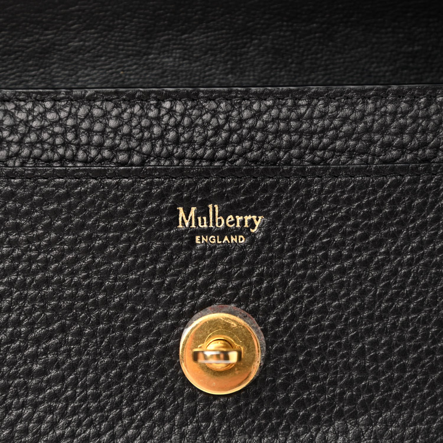 Mulberry Grain Vegetable Tanned Calfskin Darley Wallet Black 6 of 7