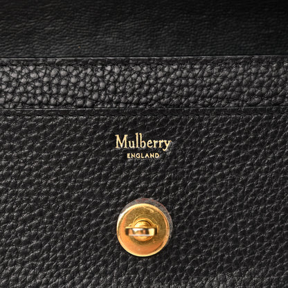 Mulberry Grain Vegetable Tanned Calfskin Darley Wallet Black 6 of 7