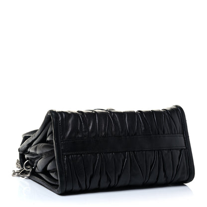 Miu Miu Nappa Matelasse Top Handle Tote Black 5 of 10