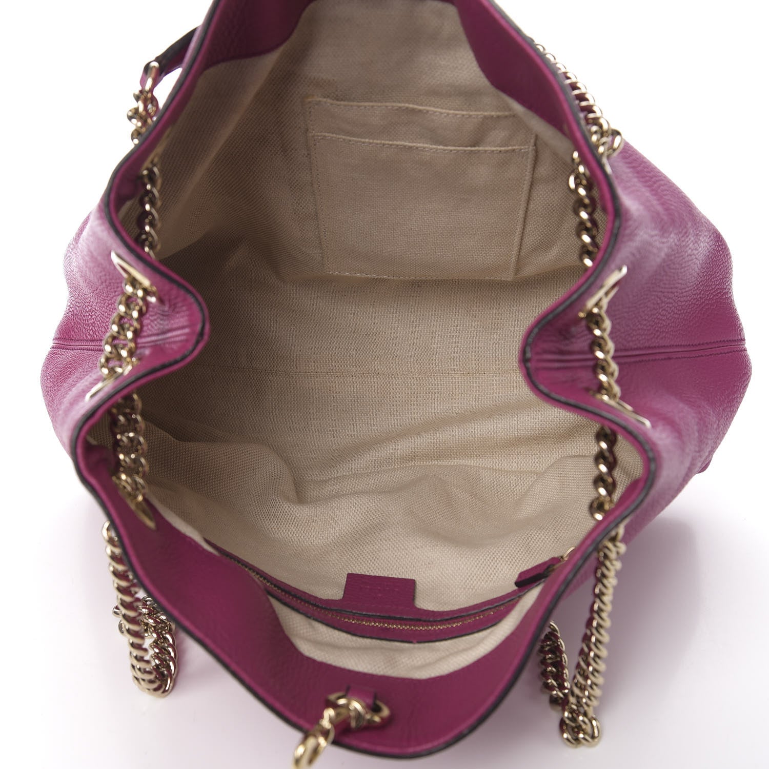Gucci Cellarius Calfskin Medium Soho Chain Shoulder Bag Bright Bouganville 5 of 13