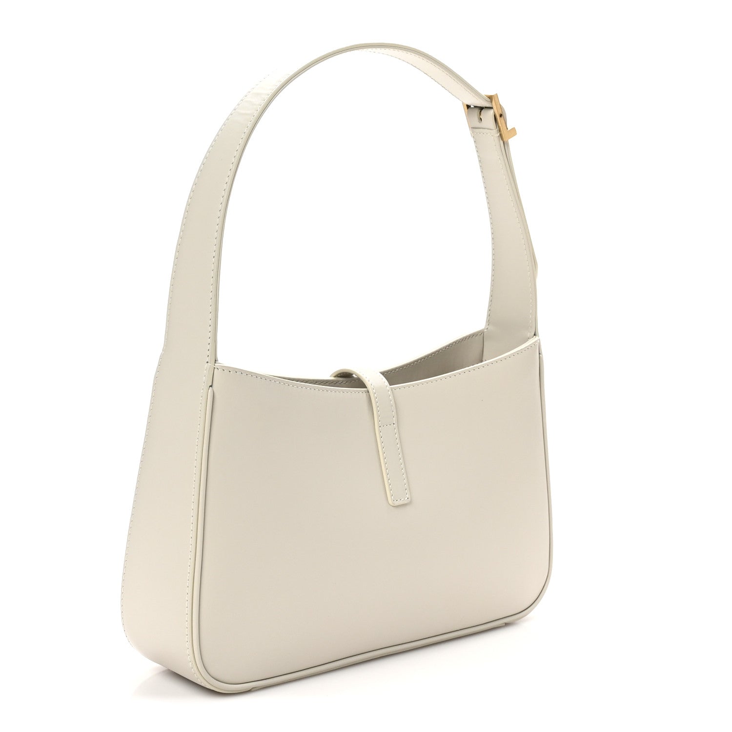 Saint Laurent Smooth Calfskin Le 5 A 7 Hobo Blanc Vintage 3 of 10