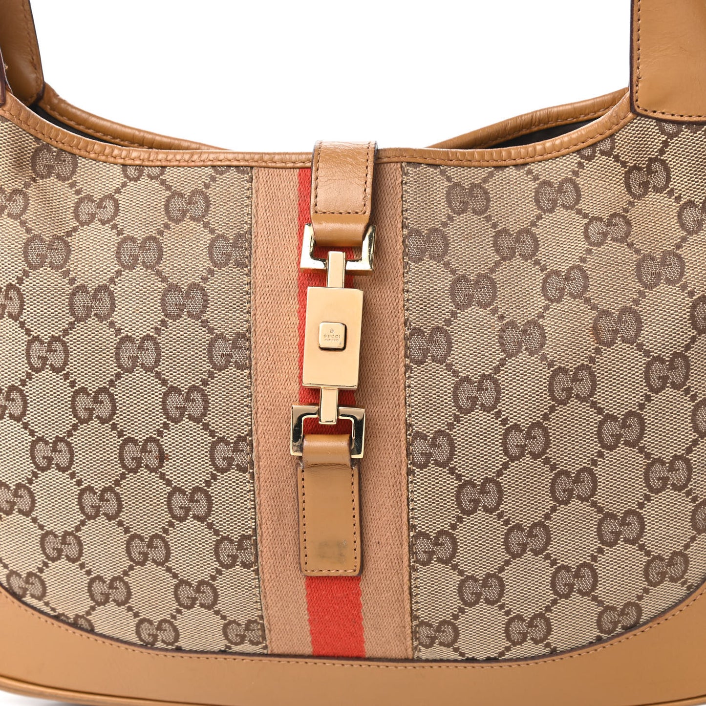 Monogram Web Jackie O Hobo Tan