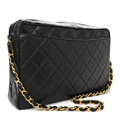 Chanel Caviar Envelope Large Camera Case Black 3 of 15