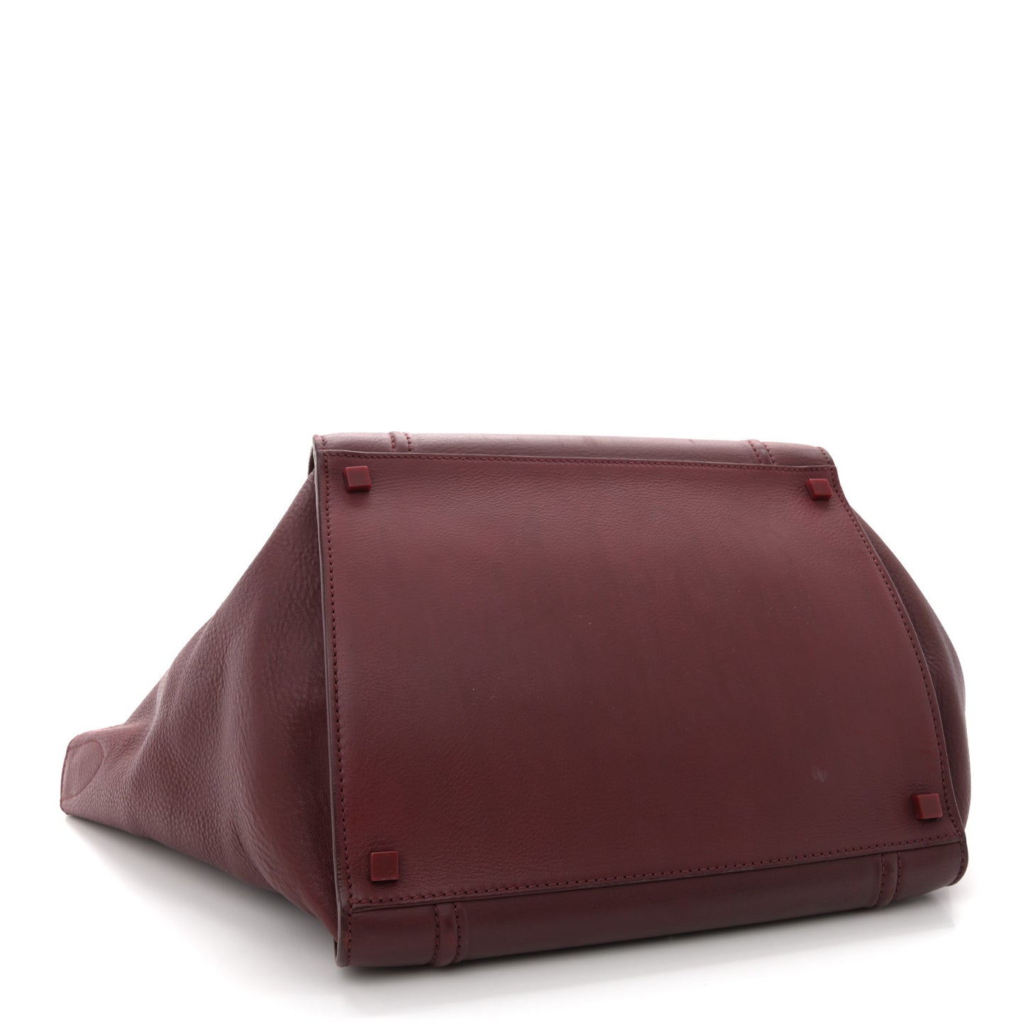 Supple Calfskin Medium Phantom Luggage Burgundy