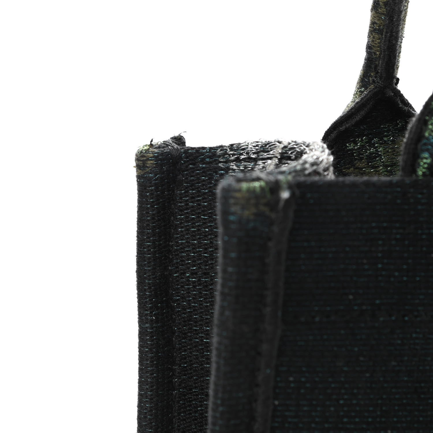 Christian Dior Canvas Tie And Dior Vertical Book Tote Green Multicolor 10 of 11