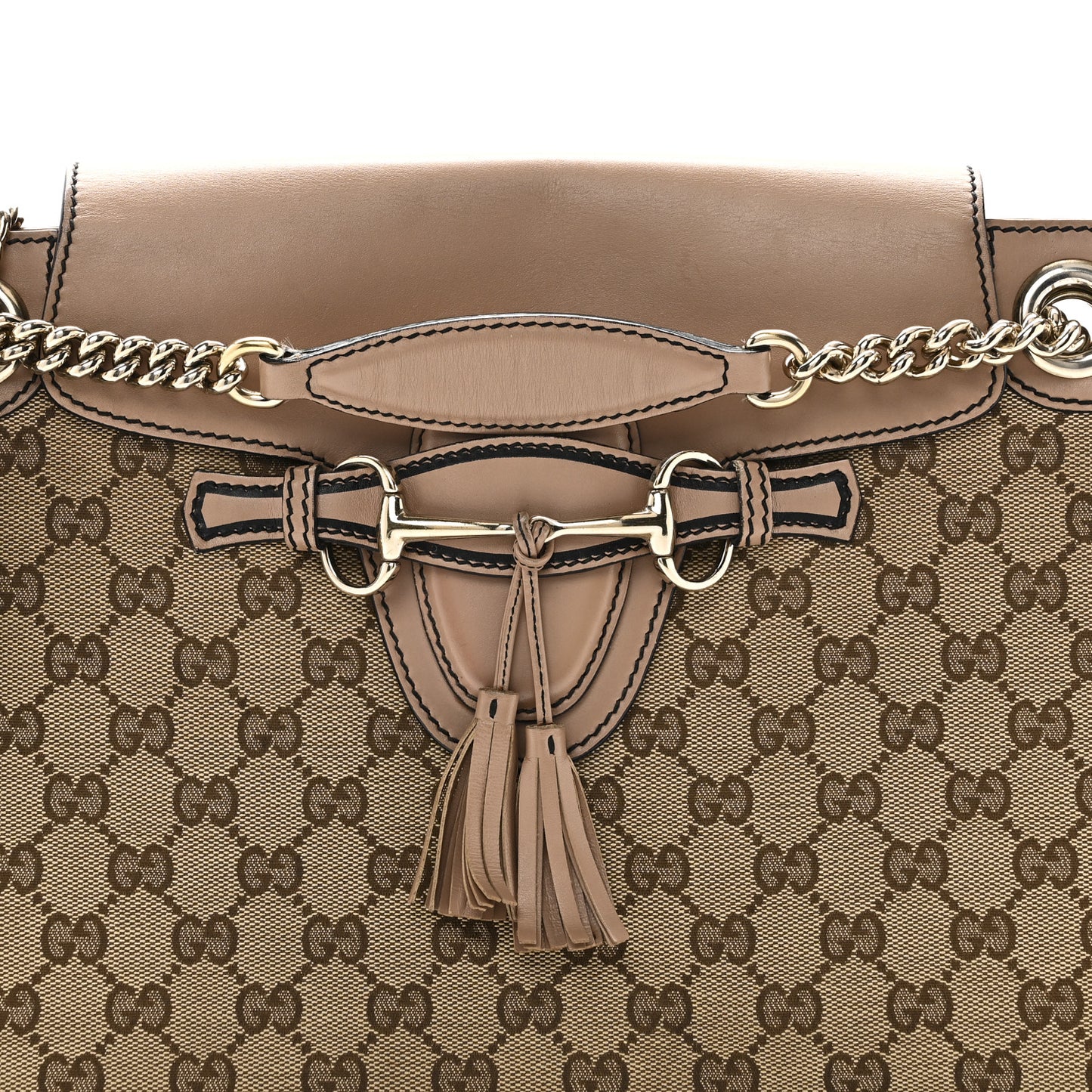 Monogram Large Emily Chain Shoulder Bag Light Pink