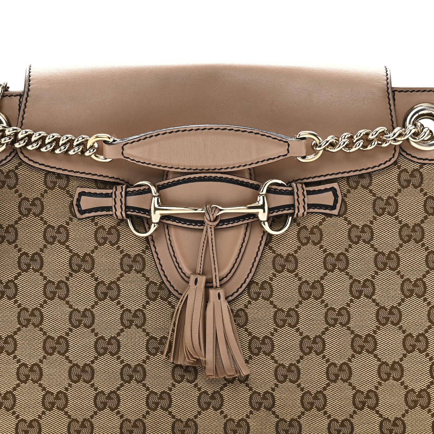 Gucci Monogram Large Emily Chain Shoulder Bag Light Pink 8 of 11
