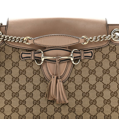 Gucci Monogram Large Emily Chain Shoulder Bag Light Pink 8 of 11