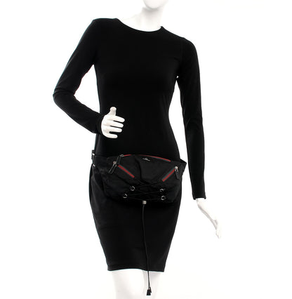 Gucci Nylon Web Belt Bag Black 2 of 7