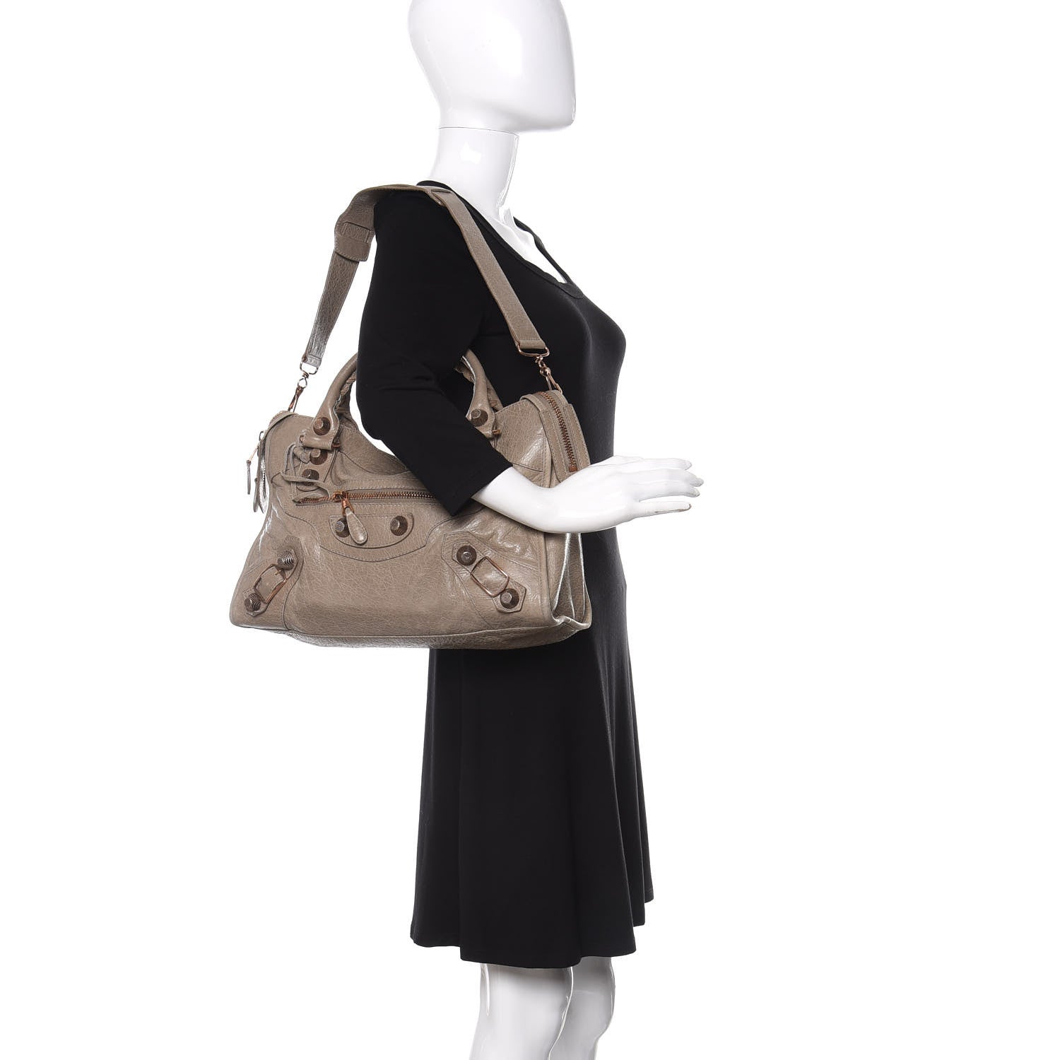 Balenciaga Agneau Giant 21 Rose Gold Hardware City Papyrus 2 of 9