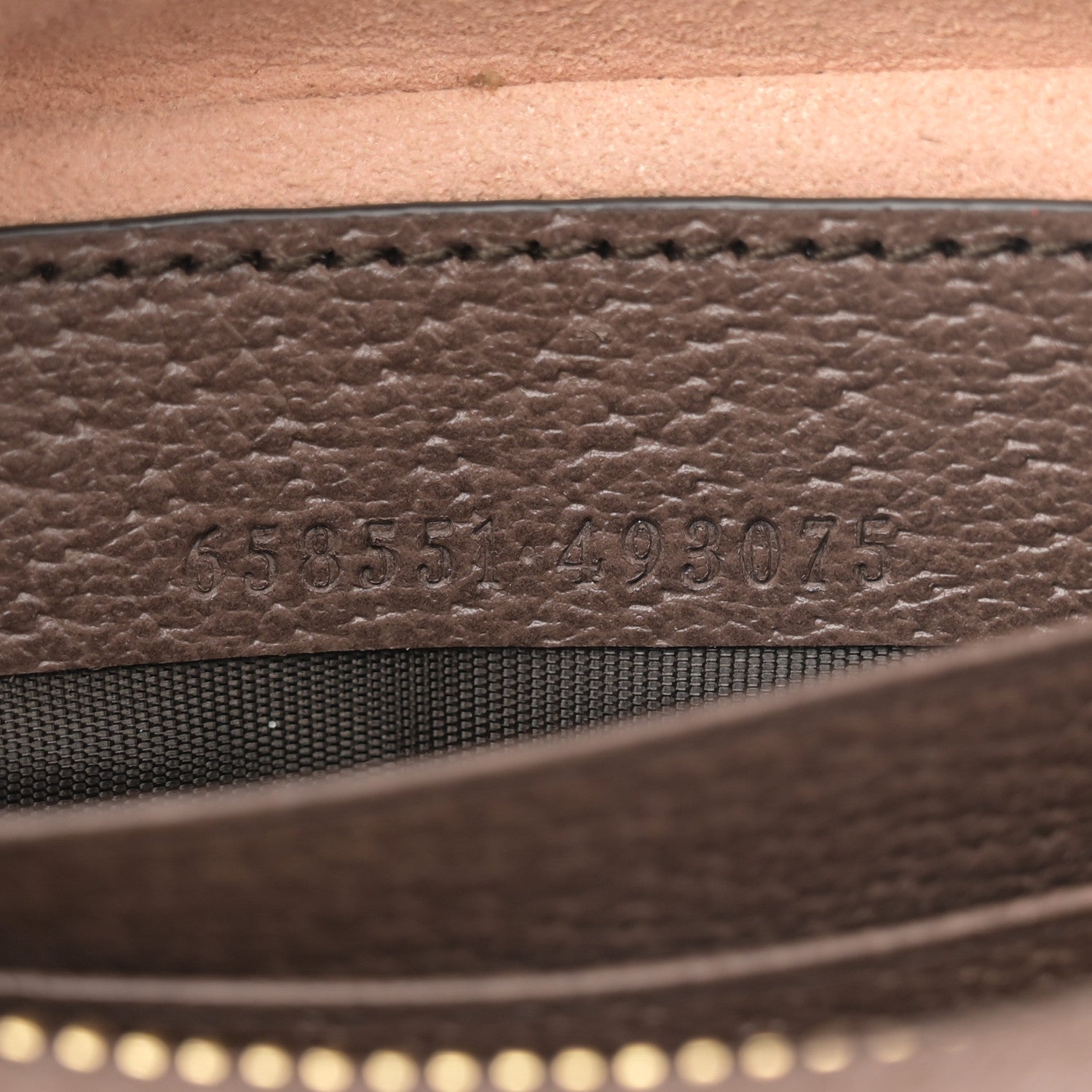 Gucci GG Supreme Monogram Textured Calfskin Web Mini Ophidia Half Moon Hobo Beige Ebony New Acero 7 of 11