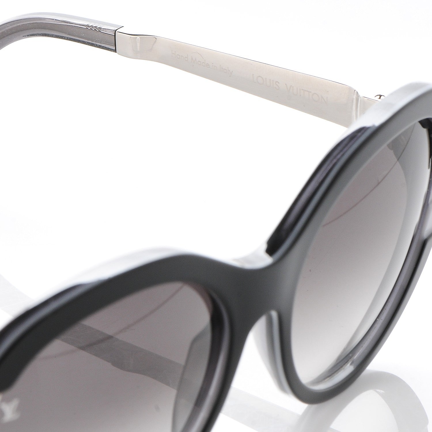Louis Vuitton Acetate Petit Soupcon Cat Eye Sunglasses Z0489W Black 5 of 8