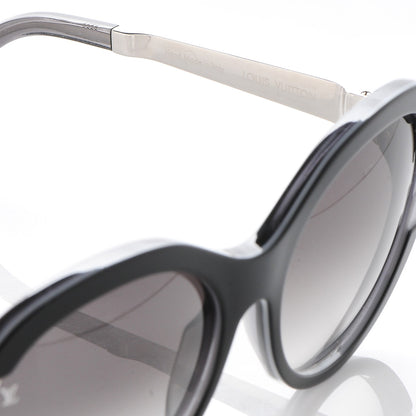 Louis Vuitton Acetate Petit Soupcon Cat Eye Sunglasses Z0489W Black 5 of 8