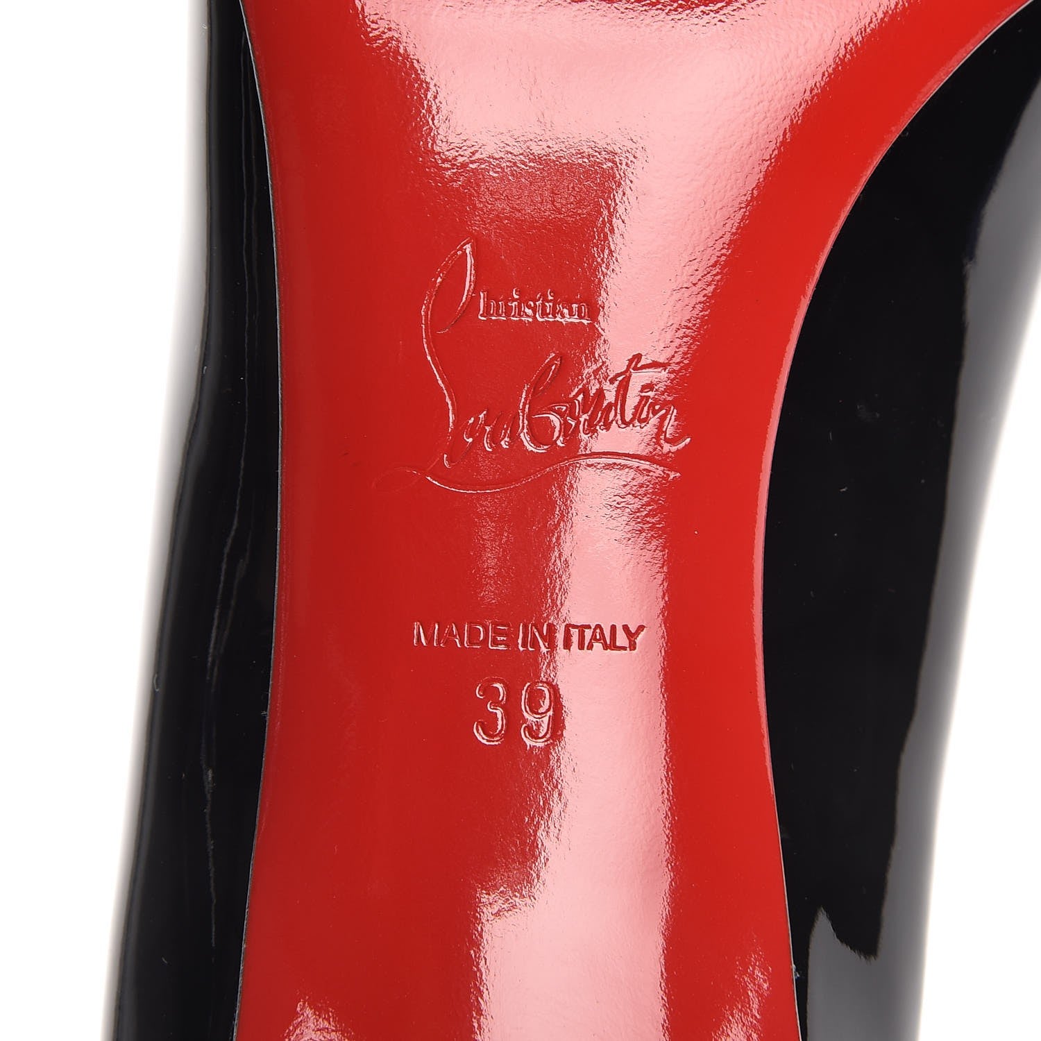 Christian Louboutin Patent Pigalle Follies 55 Pumps 39 Black 6 of 8