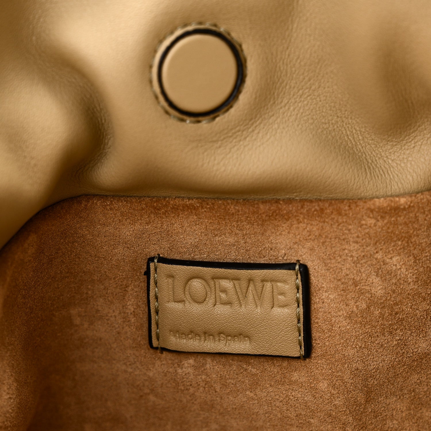 Loewe Calfskin Mini Flamenco Knot Clutch Clay Green 6 of 9