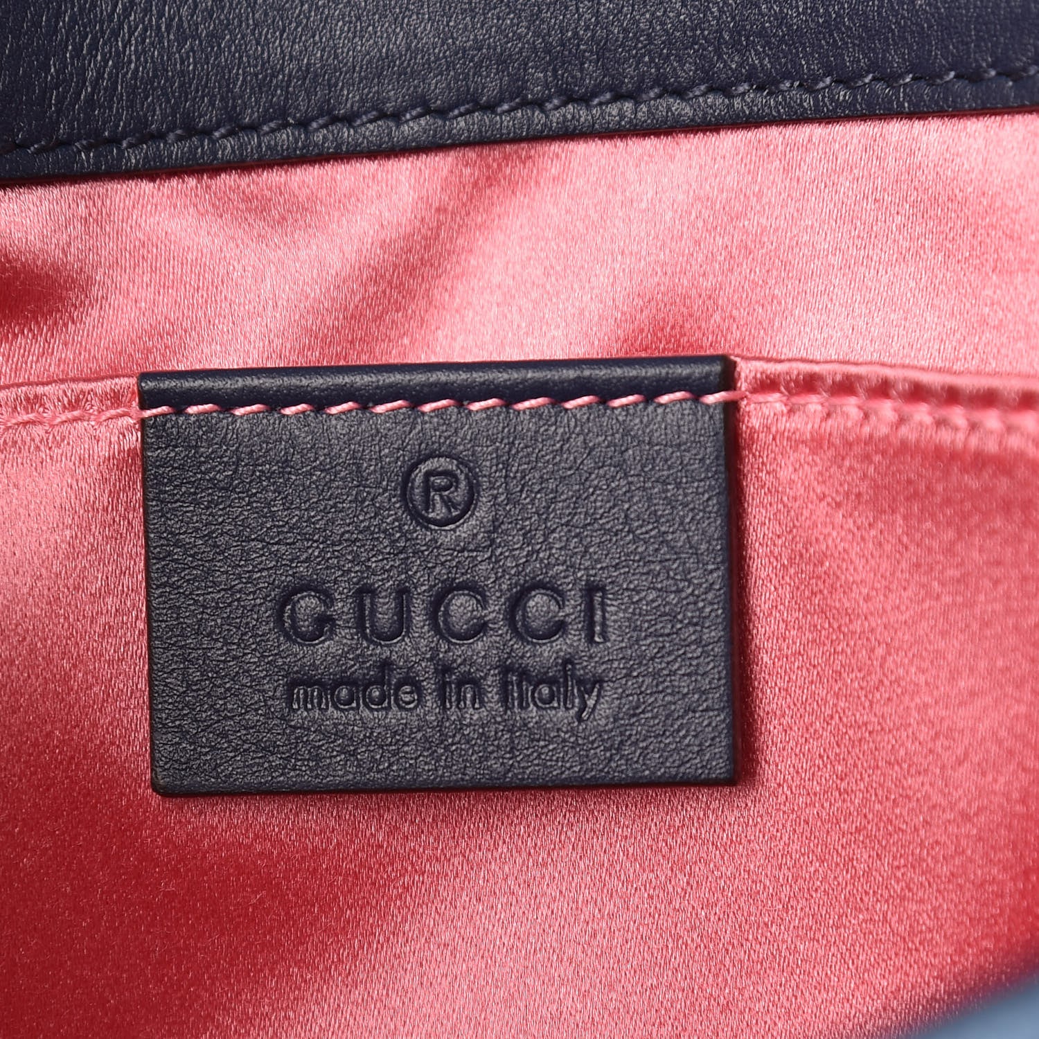 Gucci Denim Matelasse Pearl Studded Mini GG Marmont Shoulder Bag Blue 6 of 9