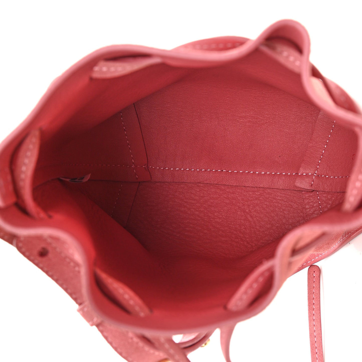 Suede Mini Mini Bucket Bag Blush