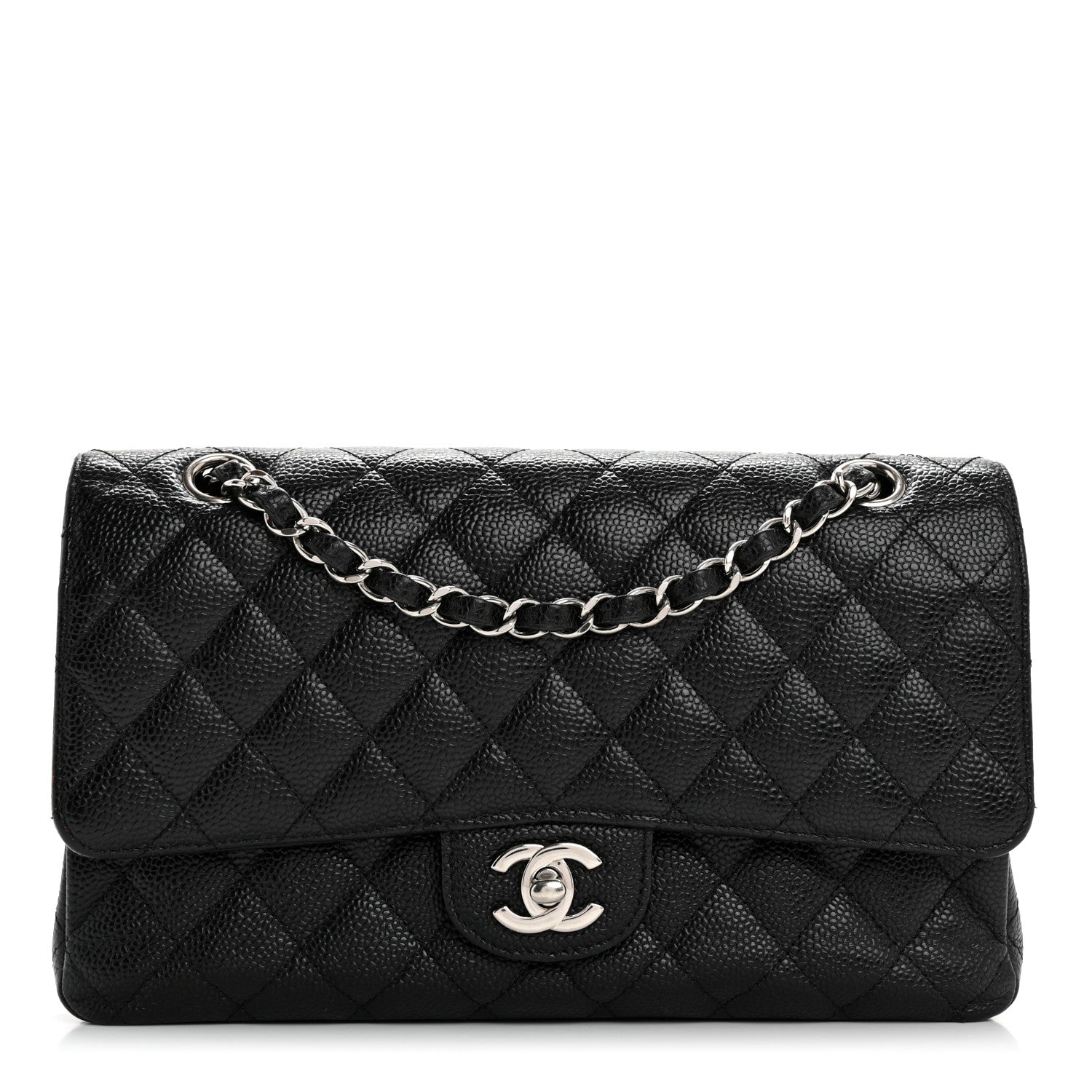 Chanel Caviar Quilted Medium Double Flap Black 1 of 11