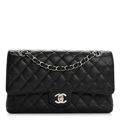 Chanel Caviar Quilted Medium Double Flap Black 1 of 11