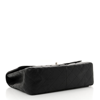Chanel Caviar Quilted Jumbo Single Flap  Black 4 of 13
