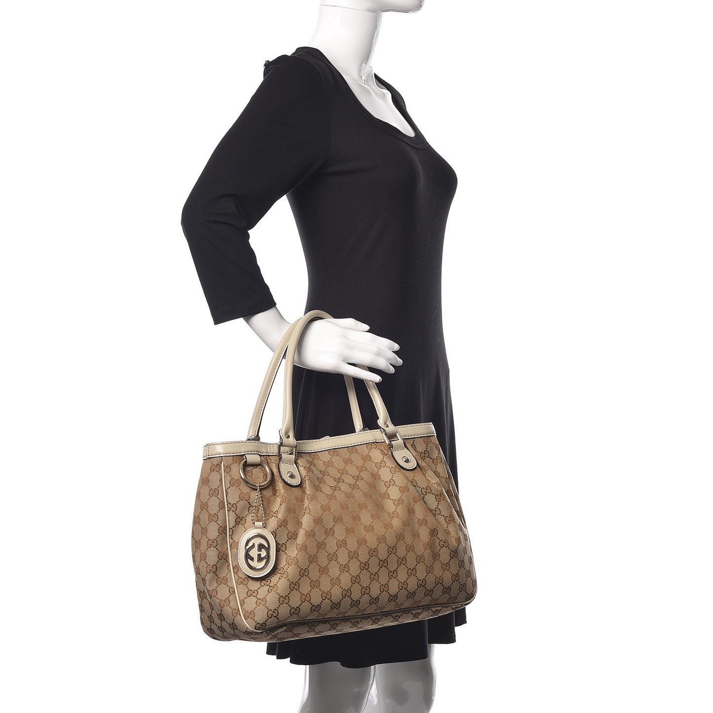 Monogram Medium Sukey Top Handle Tote Off White