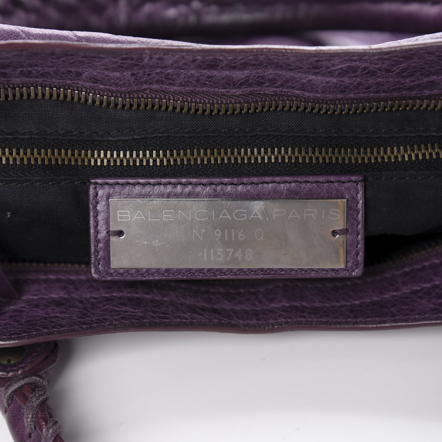 Balenciaga Agneau Classic Hardware City Raisin 7 of 11
