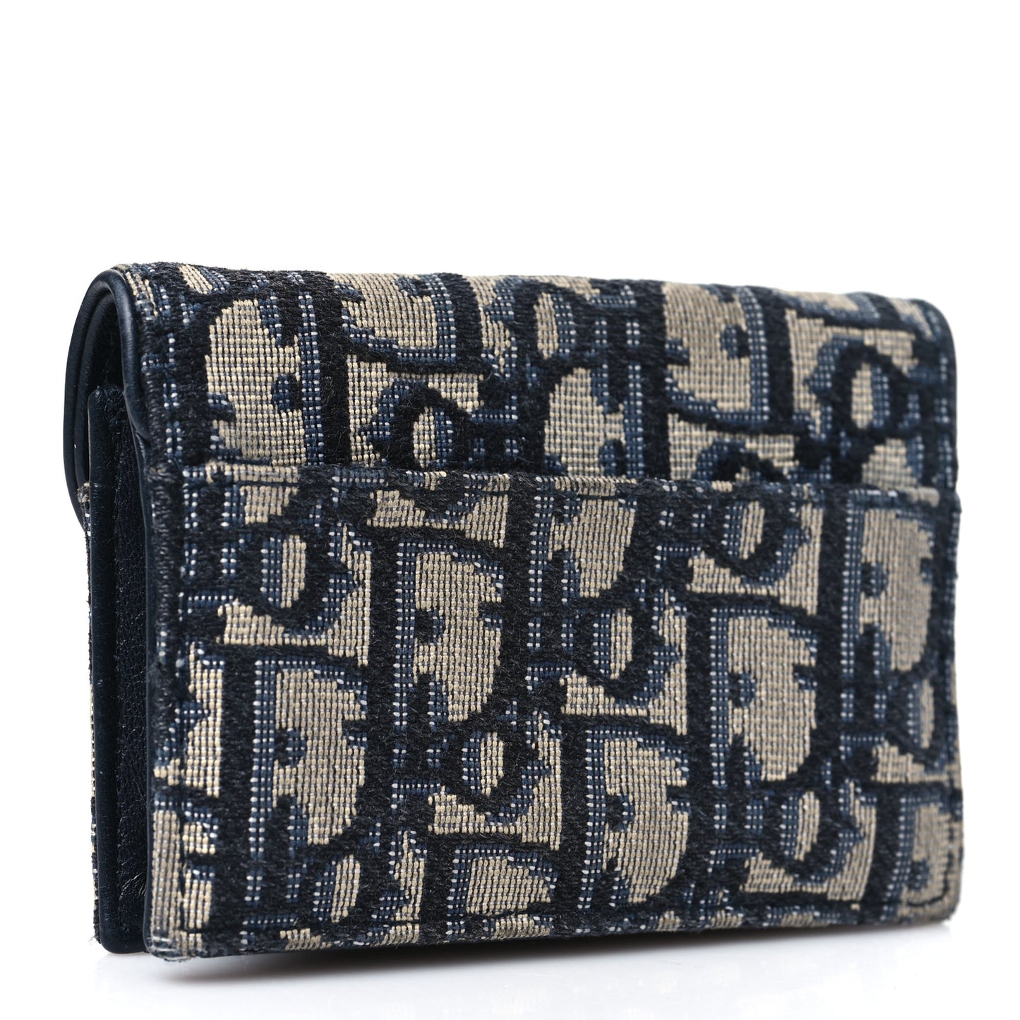 Oblique Saddle Bloom Card Holder Blue