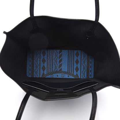 MCM Visetos Baroque Print Kira North South Shopper Tote Blue 4 of 9