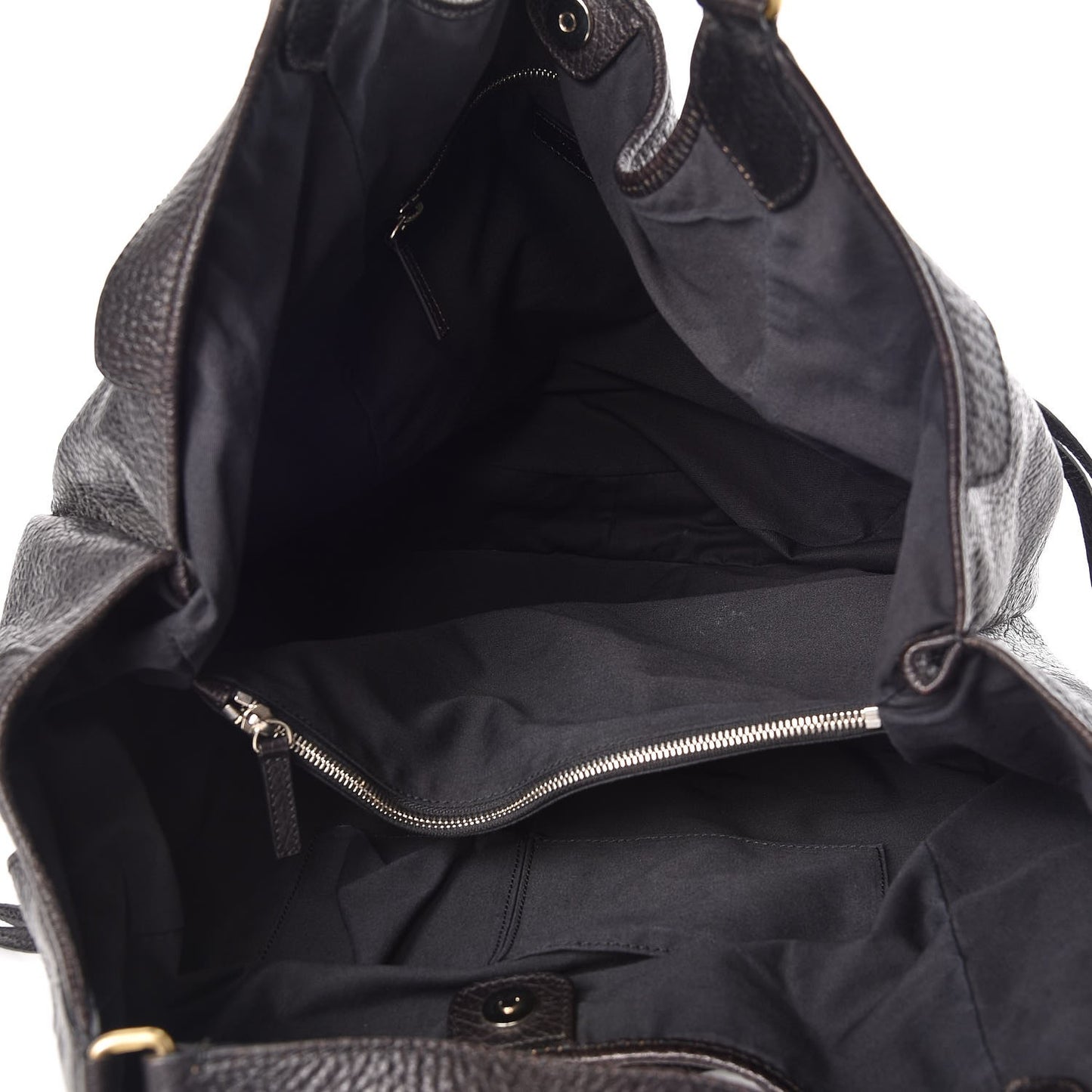 Pebbled Calfskin Hobo Black