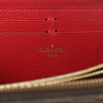 Louis Vuitton Damier Ebene Clemence Wallet Cherry 8 of 10
