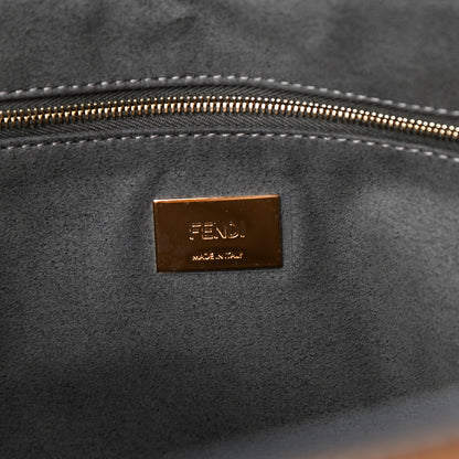 Fendi Vitello Glacier Medium FF Tote Nocciola 6 of 9