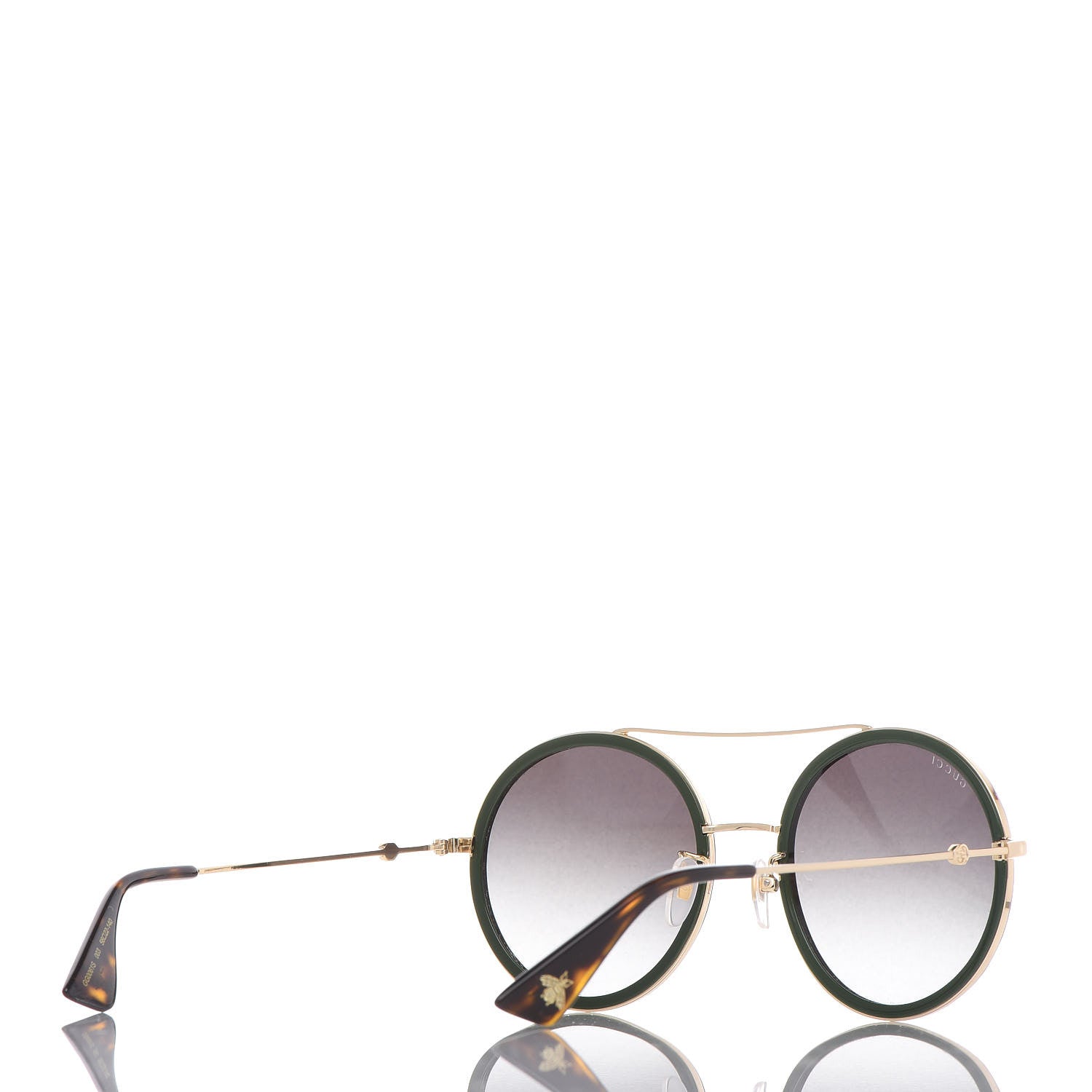 Gucci Round Sunglasses GG 0061S Green 4 of 8