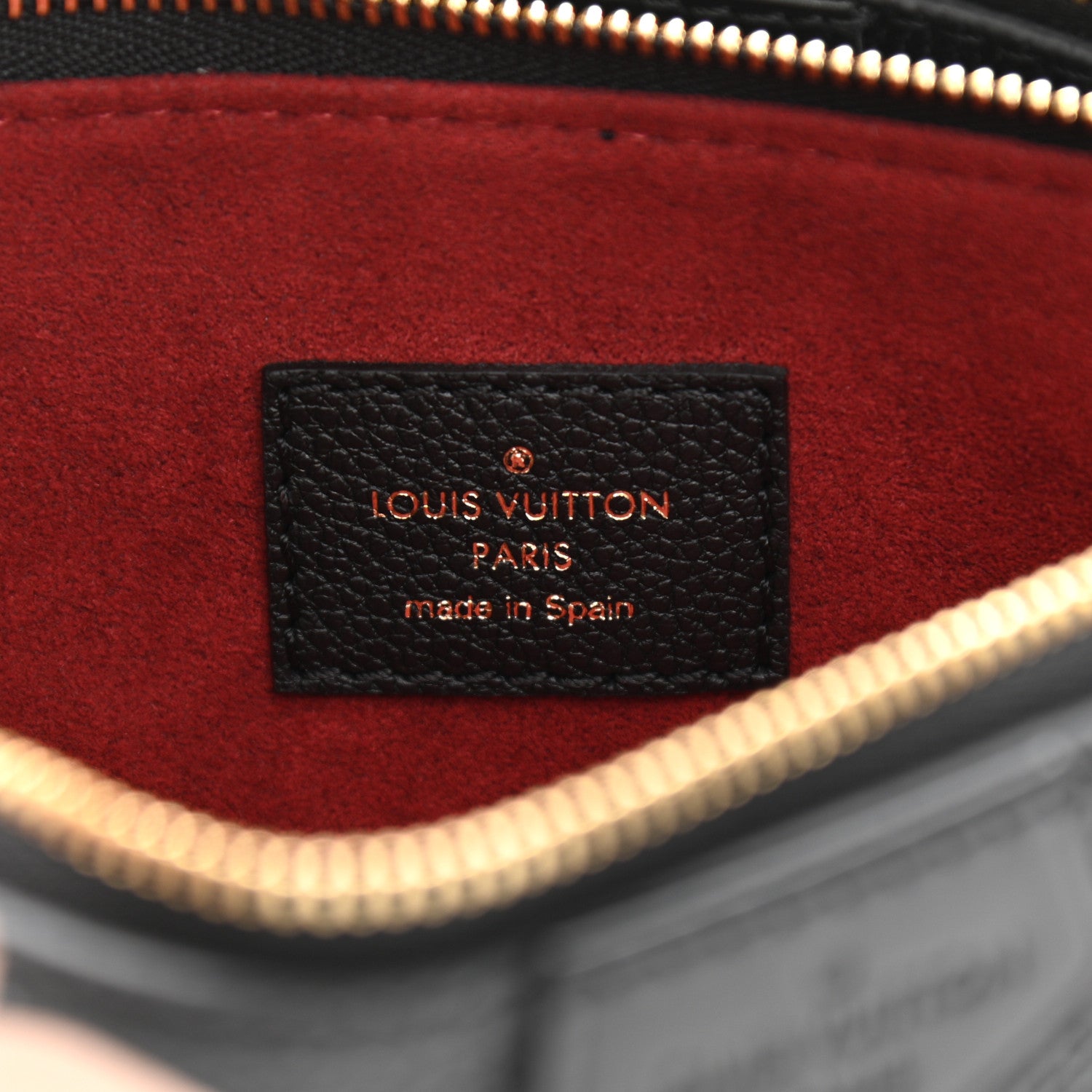 Louis Vuitton Empreinte Monogram Giant Multi Pochette Accessories Black Beige 7 of 12