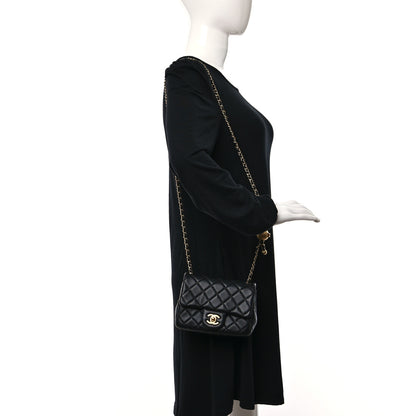 Chanel Lambskin Quilted Mini Pearl Crush Flap Black 3 of 17