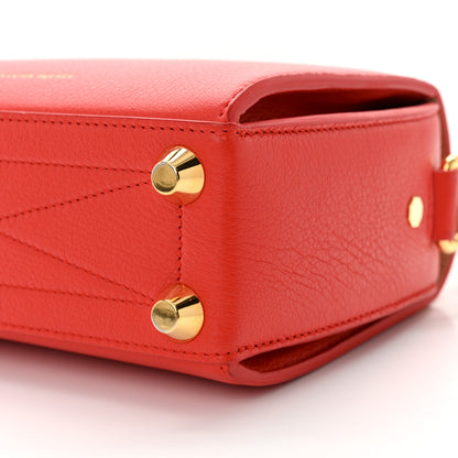 Alexander McQueen Fine Grain Goatskin Box Shoulder Bag 19 Red 10 of 10