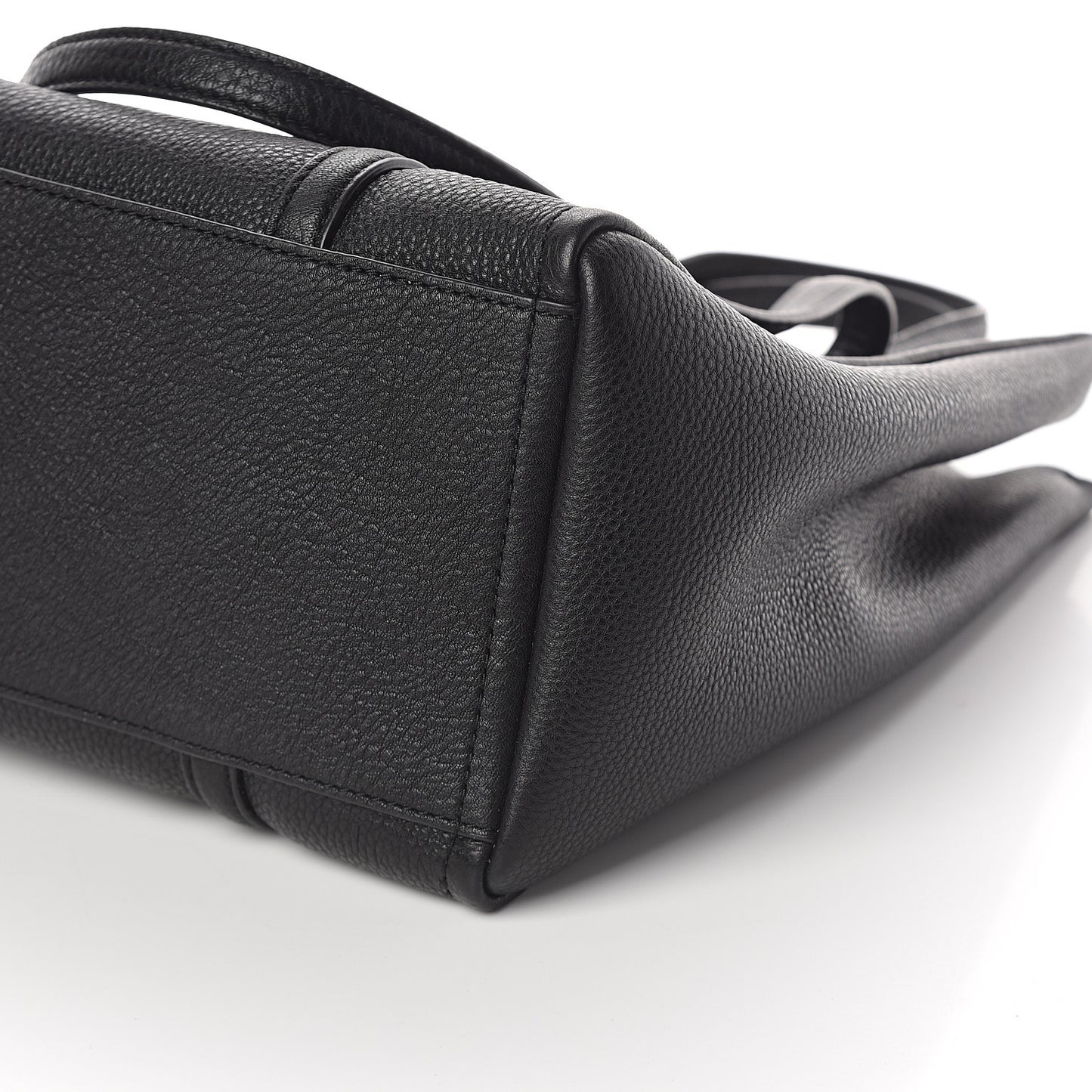 Grained Calfskin The Tag Tote Black