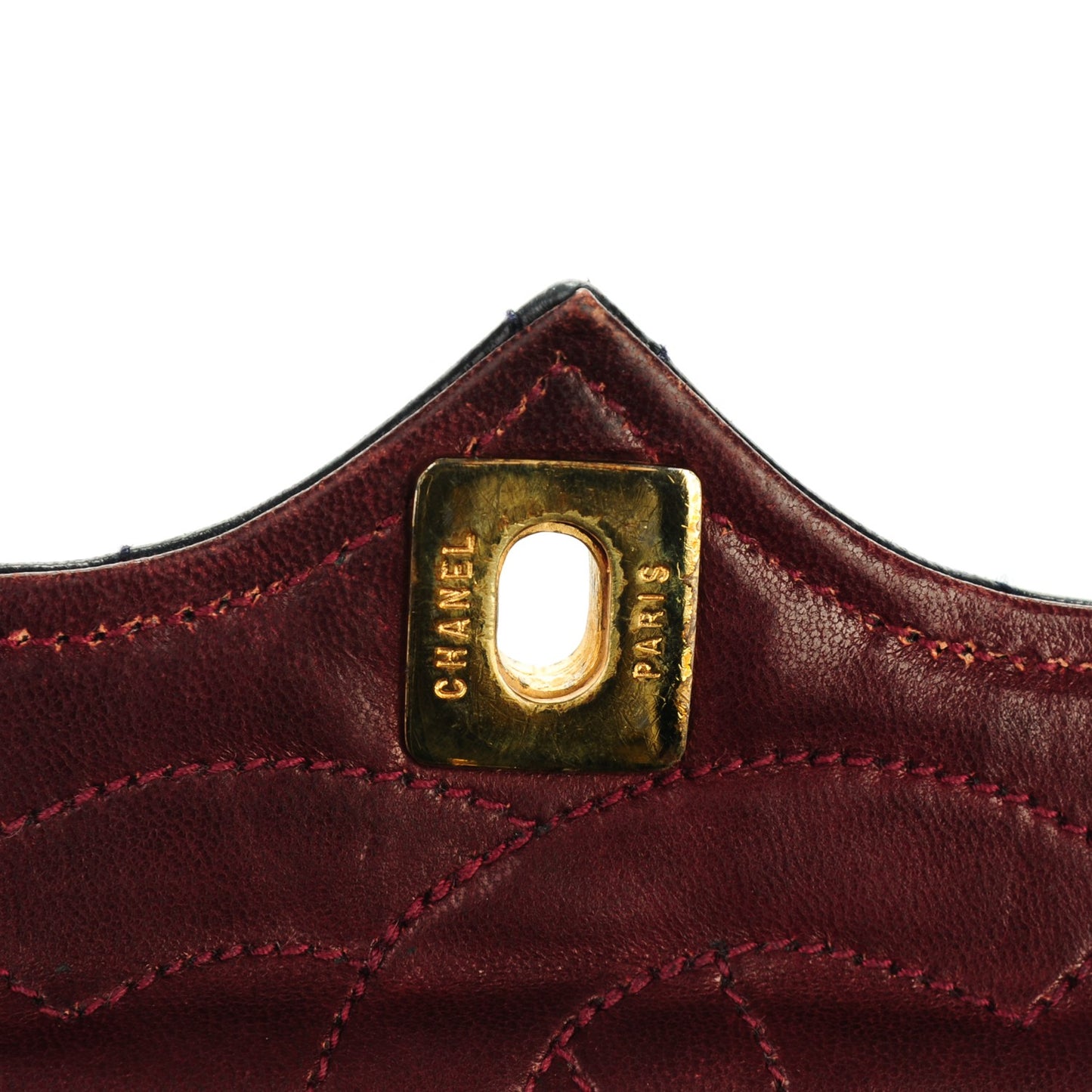 Lambskin Quilted Small Single Flap Navy