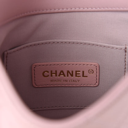 Chanel Calfskin Quilted Pearl Small About Pearls Hobo Bag Light Pink 8 of 11