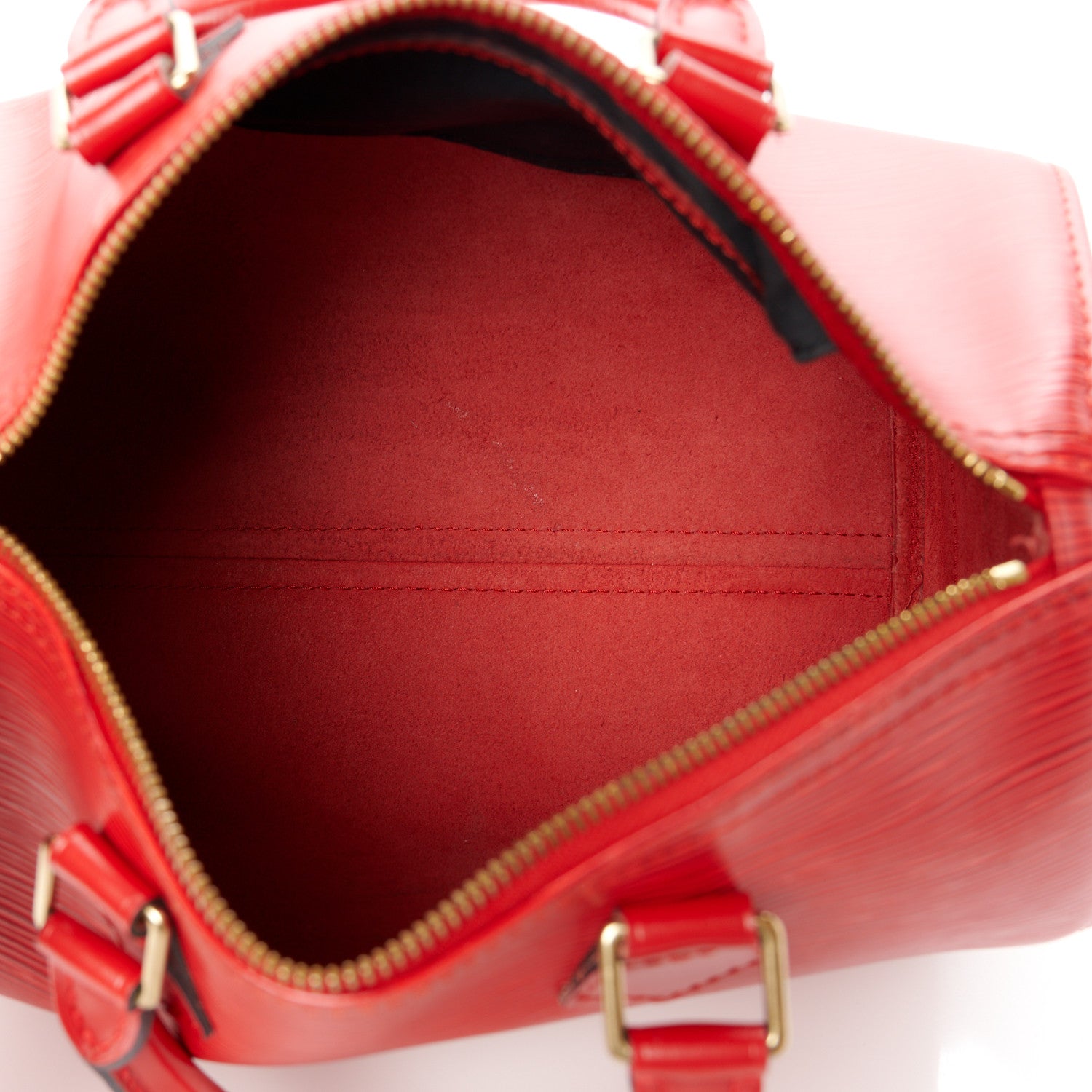Louis Vuitton Epi Speedy 25 Castillan Red 5 of 11