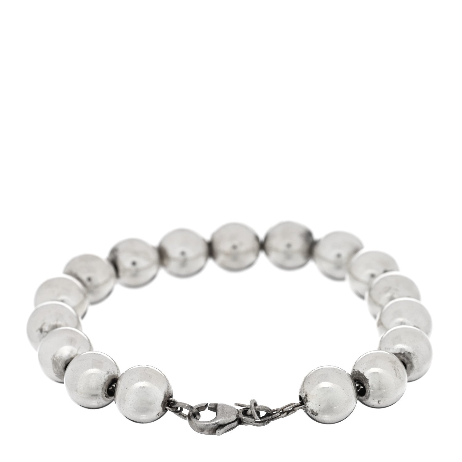 Tiffany Sterling Silver 10mm HardWear Ball Bracelet 2 of 3