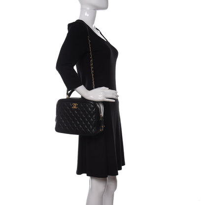 Chanel Calfskin Quilted CC Medium Vanity Case Black 2 of 11