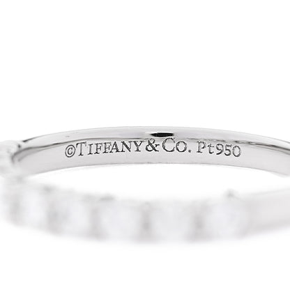 Tiffany Platinum Diamond 2.2mm Half Circle Forever Band Ring 44 3 4 of 4