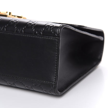 Gucci Guccissima Medium Padlock Shoulder Bag Black 9 of 18