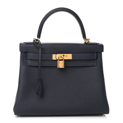 Hermes Togo Kelly Retourne 28 Bleu Nuit 1 of 12