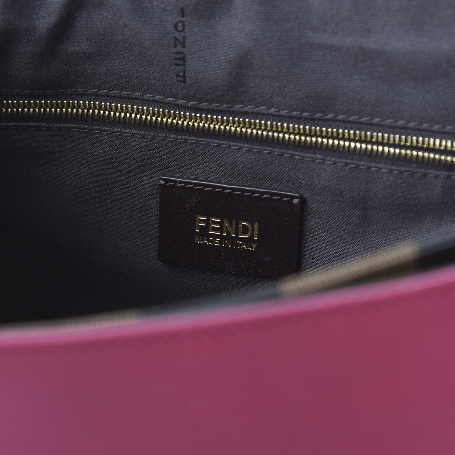 Fendi Grained Calfskin Pequin Embossed Medium Claudia Shoulder Bag Burgundy 8 of 12