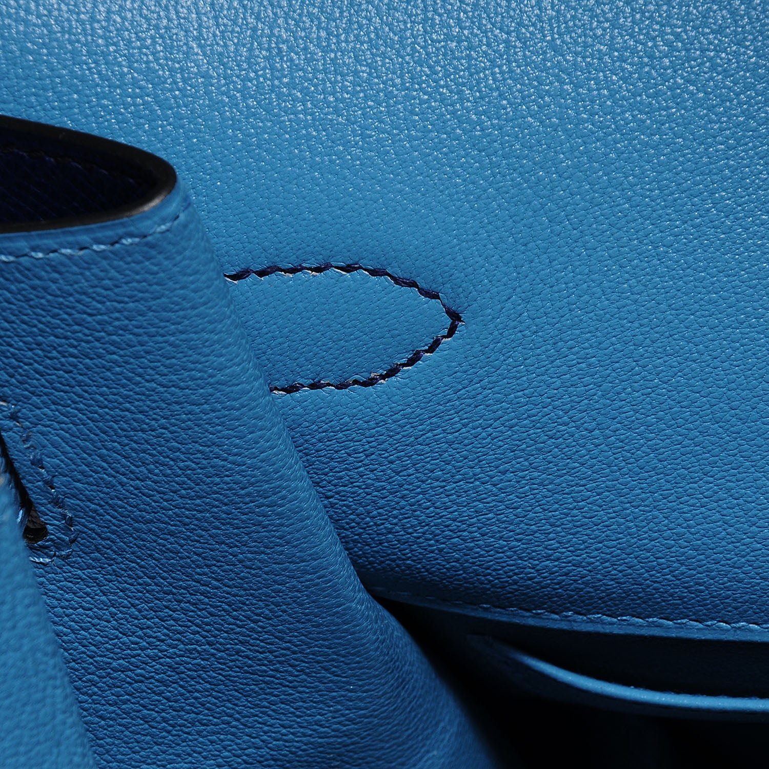 Hermes Epsom Horseshoe Bi-Color Birkin 40 Bleu Sapphire Blue Jean 9 of 27