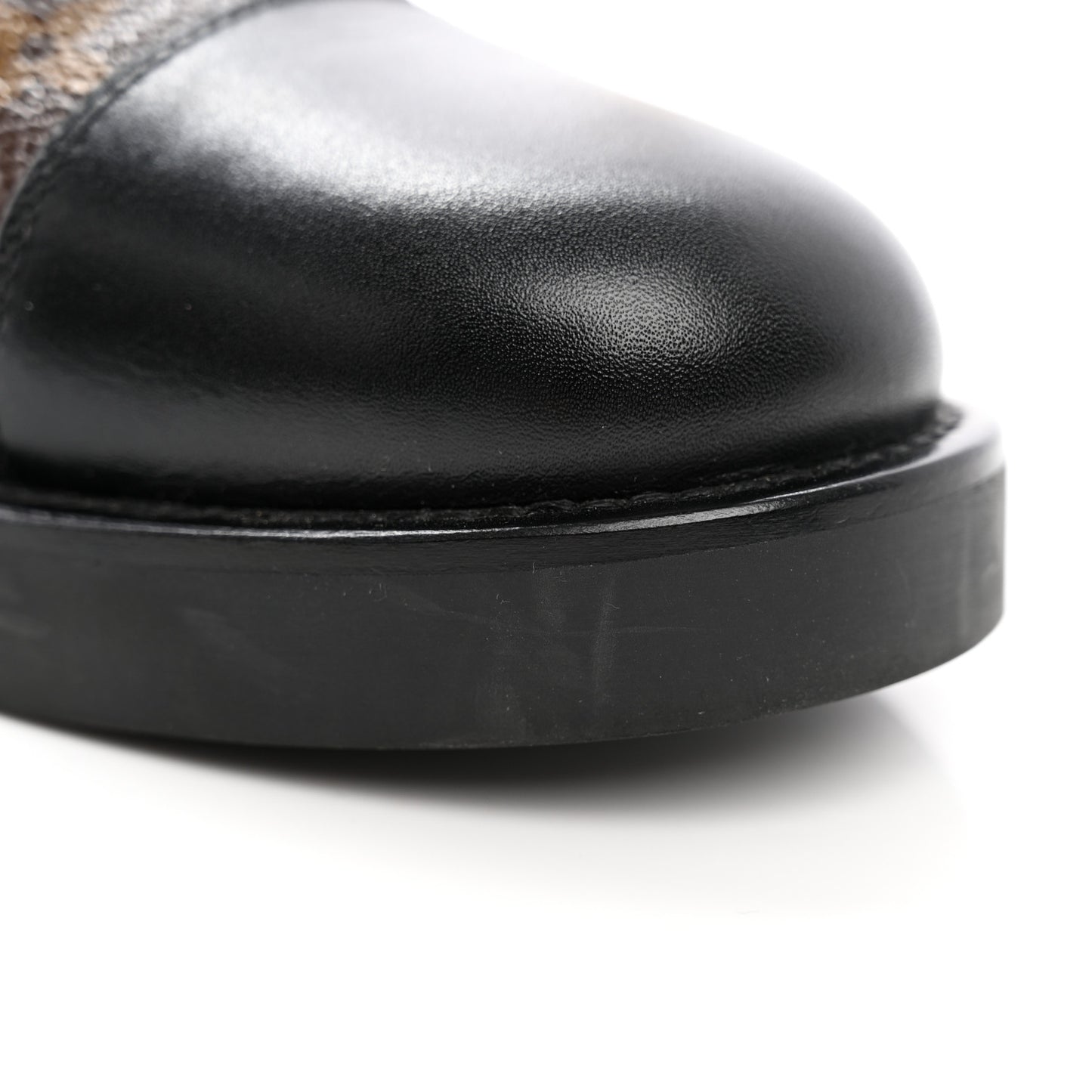 Calfskin Monogram Wonderland Flat Ranger Boots 40 Black