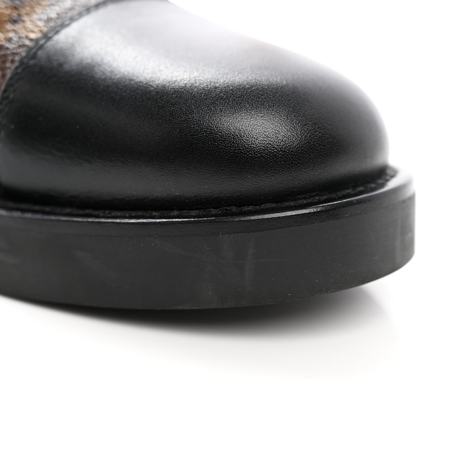 Louis Vuitton Calfskin Monogram Wonderland Flat Ranger Boots 40 Black 12 of 14