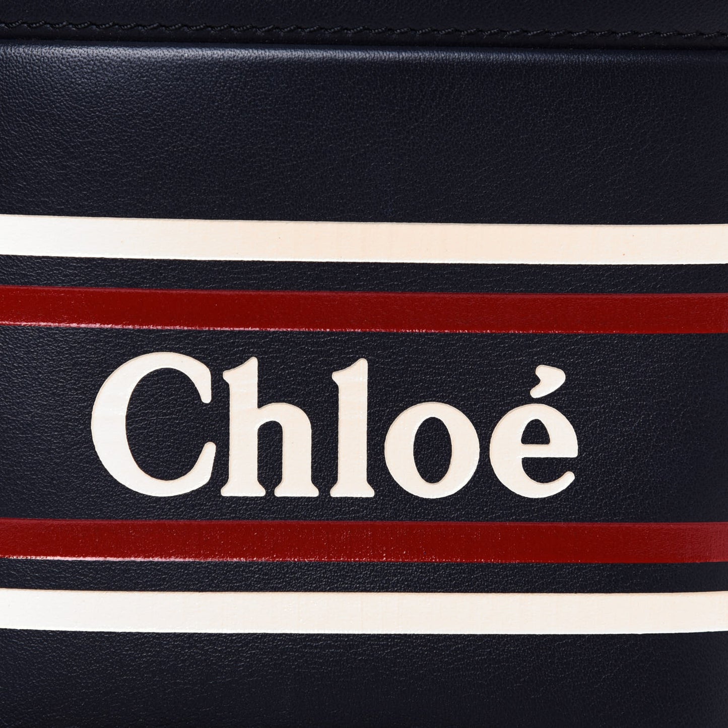 Smooth Calfskin Logo Mini Roy Bucket Bag Full Blue