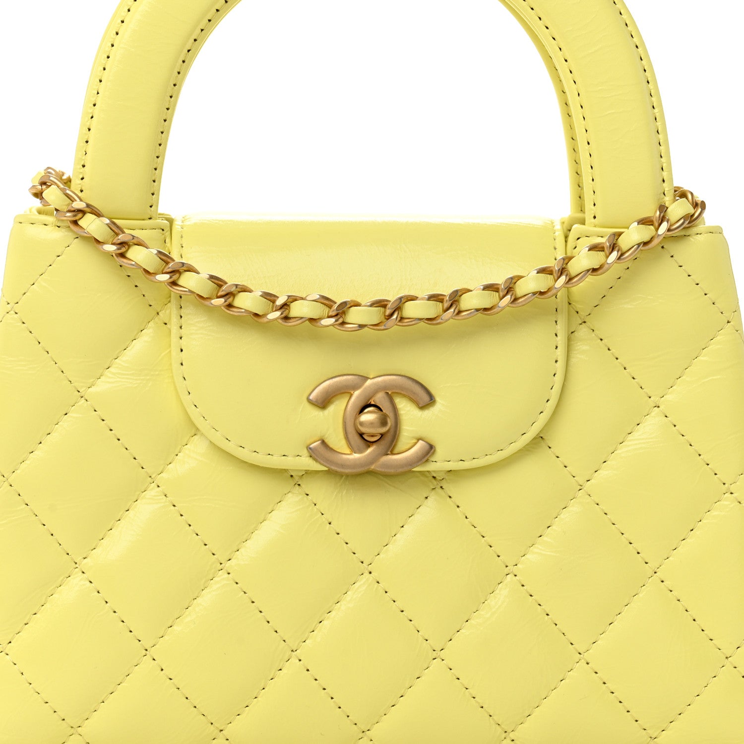 CHANEL イエロー キルティングケース CHANEL（シャネル） 財布 マトラッセ レディース ブランド コイン